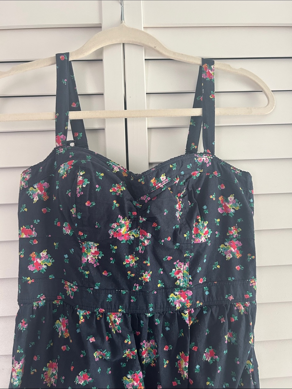 American Eagle Outfitters Black Floral Mini Dress